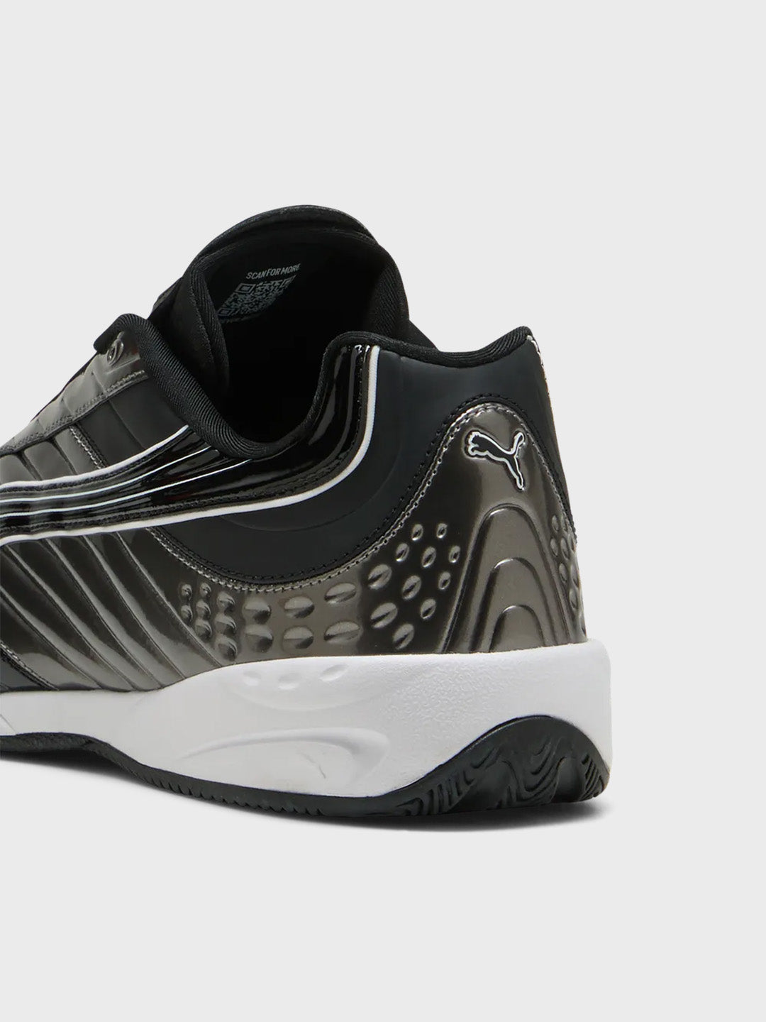Puma V-S2 Goalgetter Aged Silver/Black – close-up hieldeel