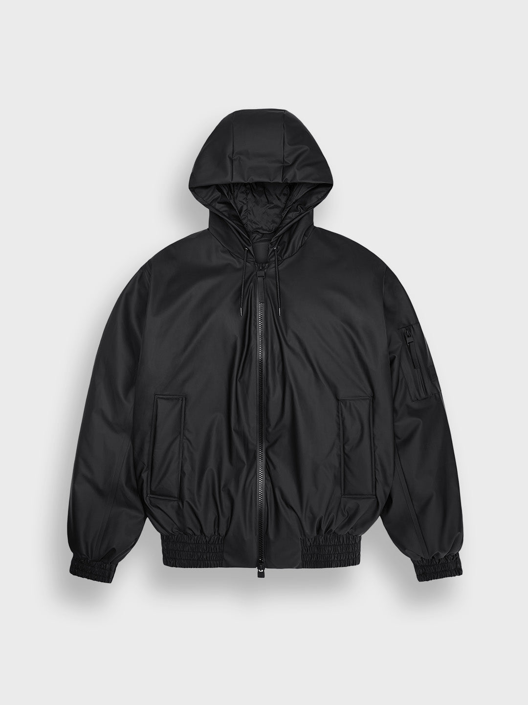 Rains Lohja Insulated Bomber Jacket Black – productfoto