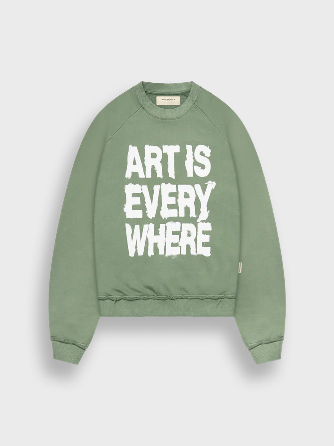 Reternity Art Is Everywhere Crewneck Green – voorkant