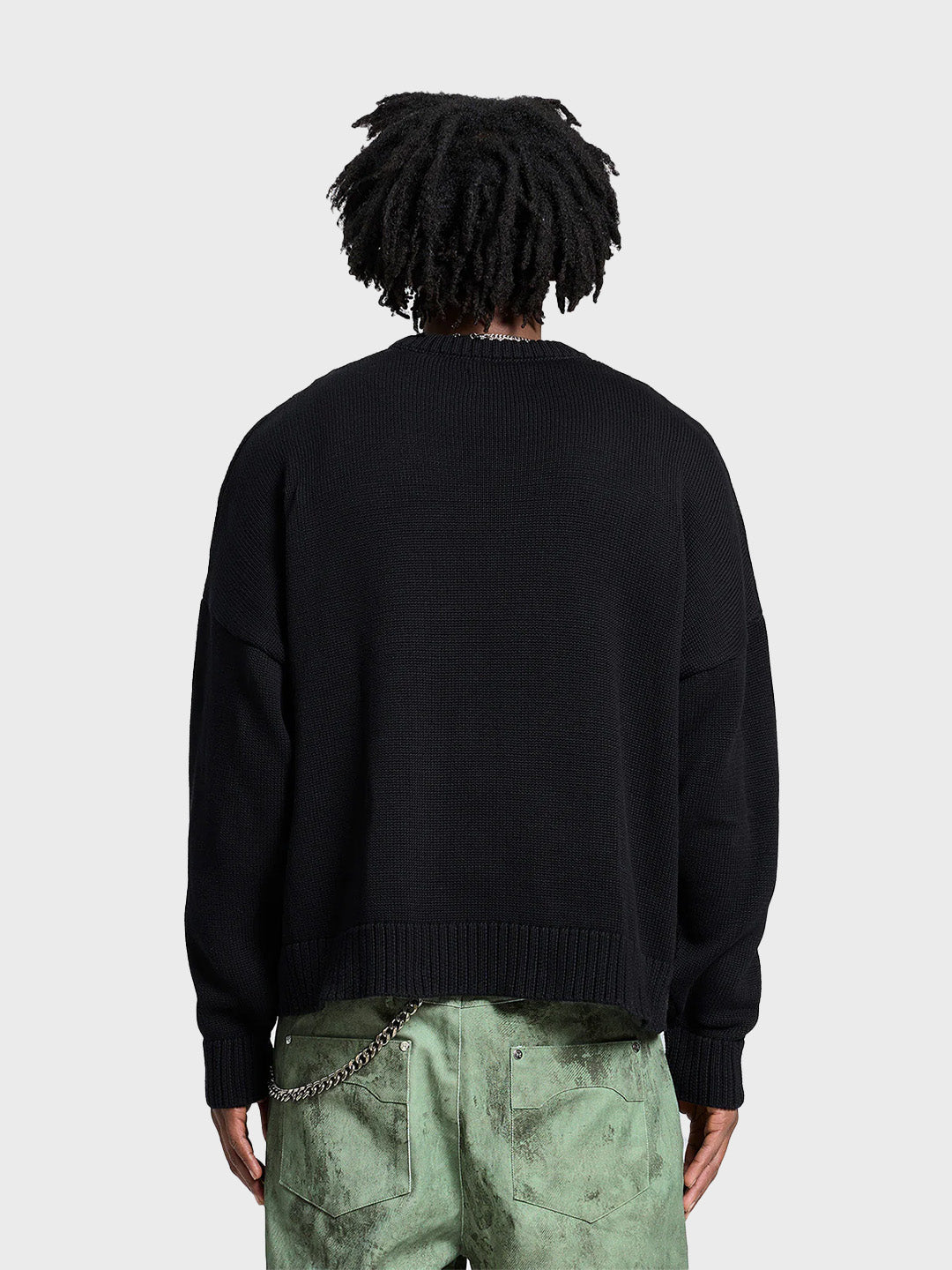 Reternity Art Is Everywhere Knitted Sweater Black – achterkant