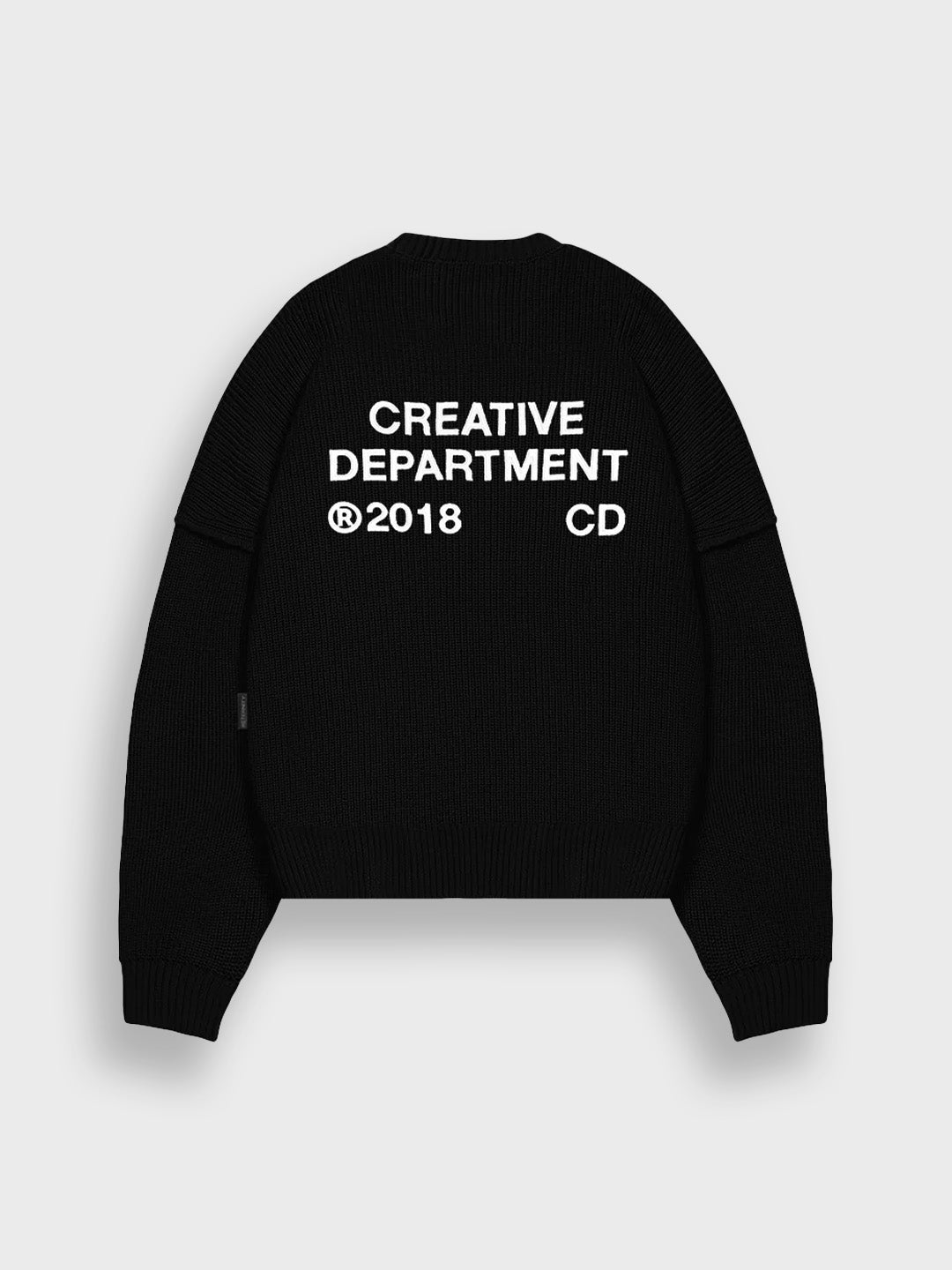 Reternity Creative Dept Knitted Sweater Black – achterkant