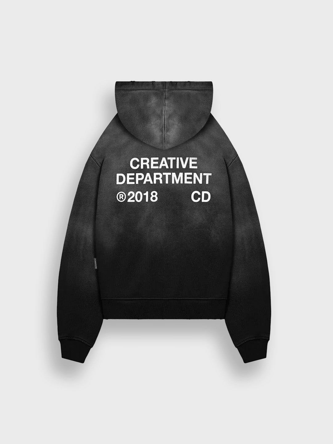 Reternity Creative Dept Zip Hoodie Faded Black – achterkant