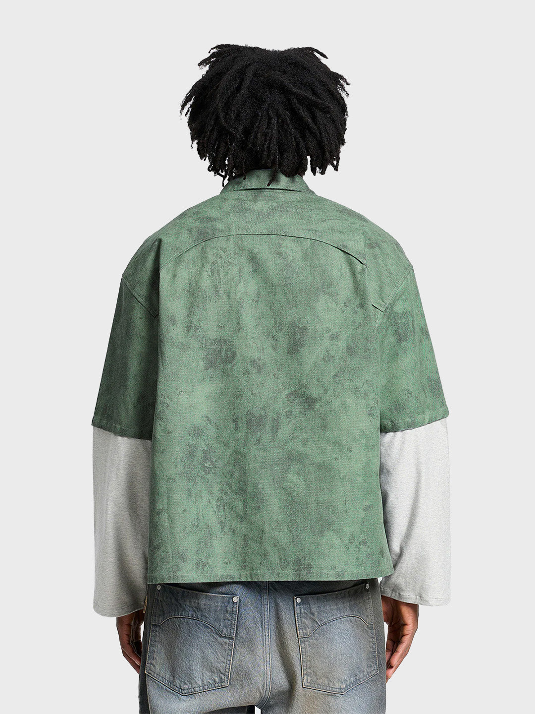 Reternity Déliria Button Shirt Green – achterkant