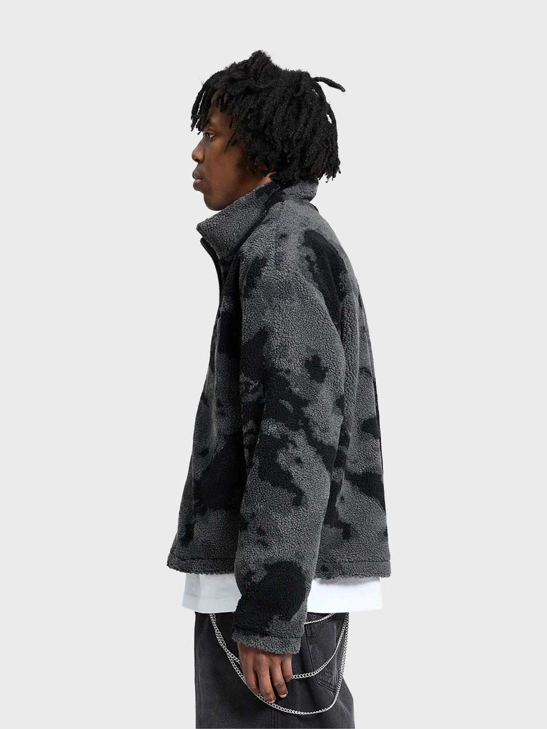 Reternity Fleece Jacket Acid Black – zijkant