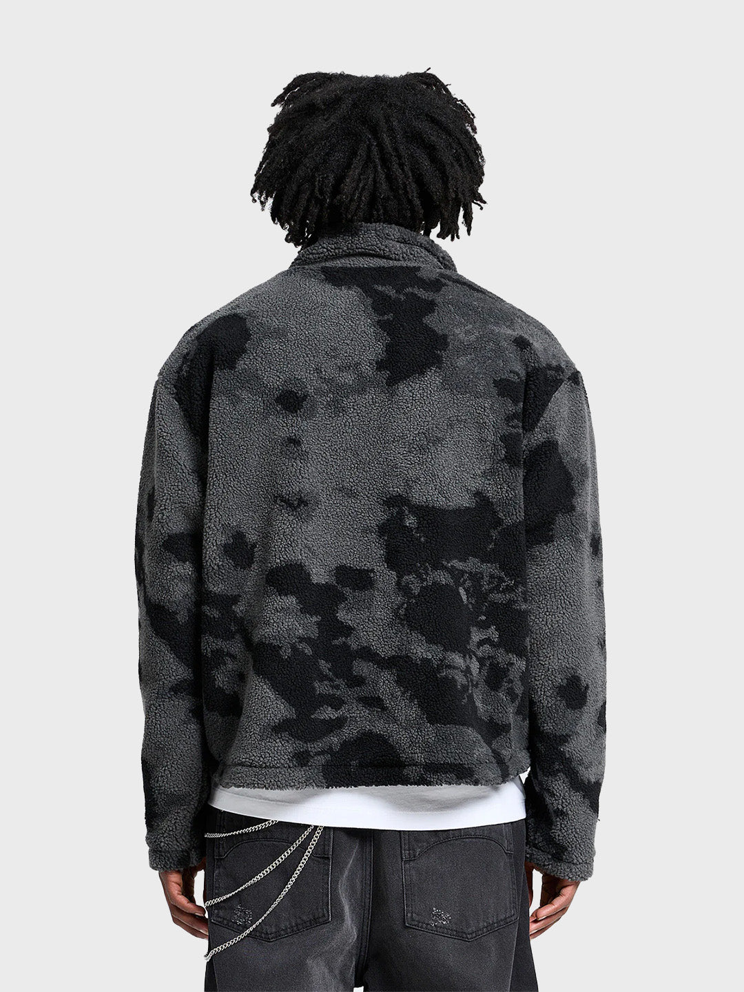 Reternity Fleece Jacket Acid Black – achterkant