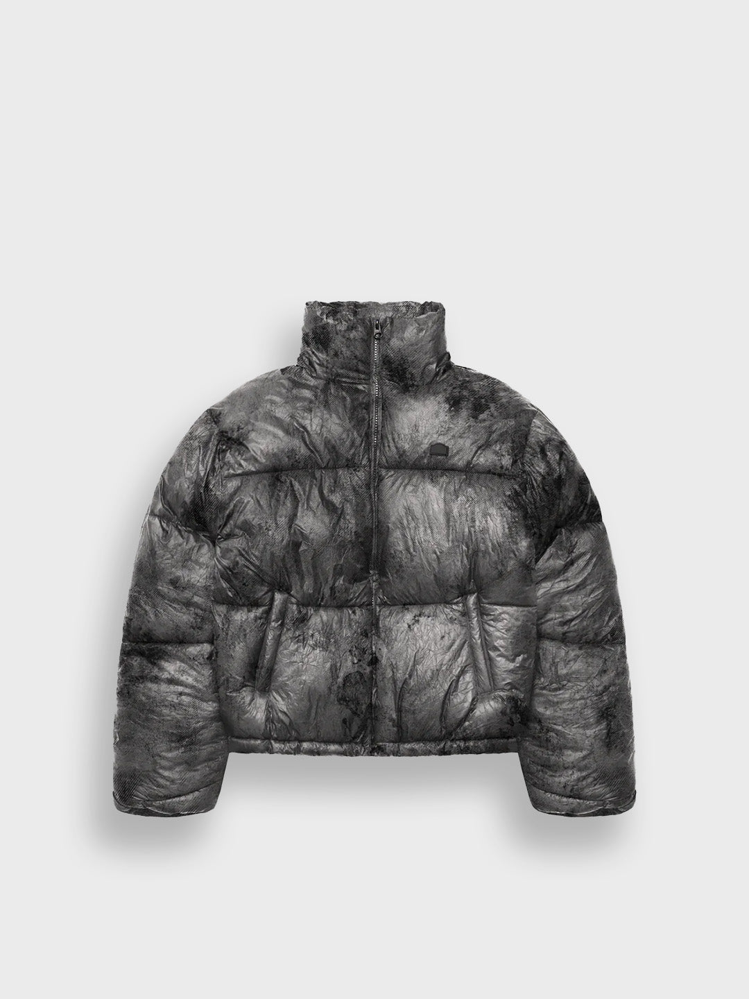 Reternity Wrinkled Puffer Jacket Déliria Black – voorkant zonder capuchon