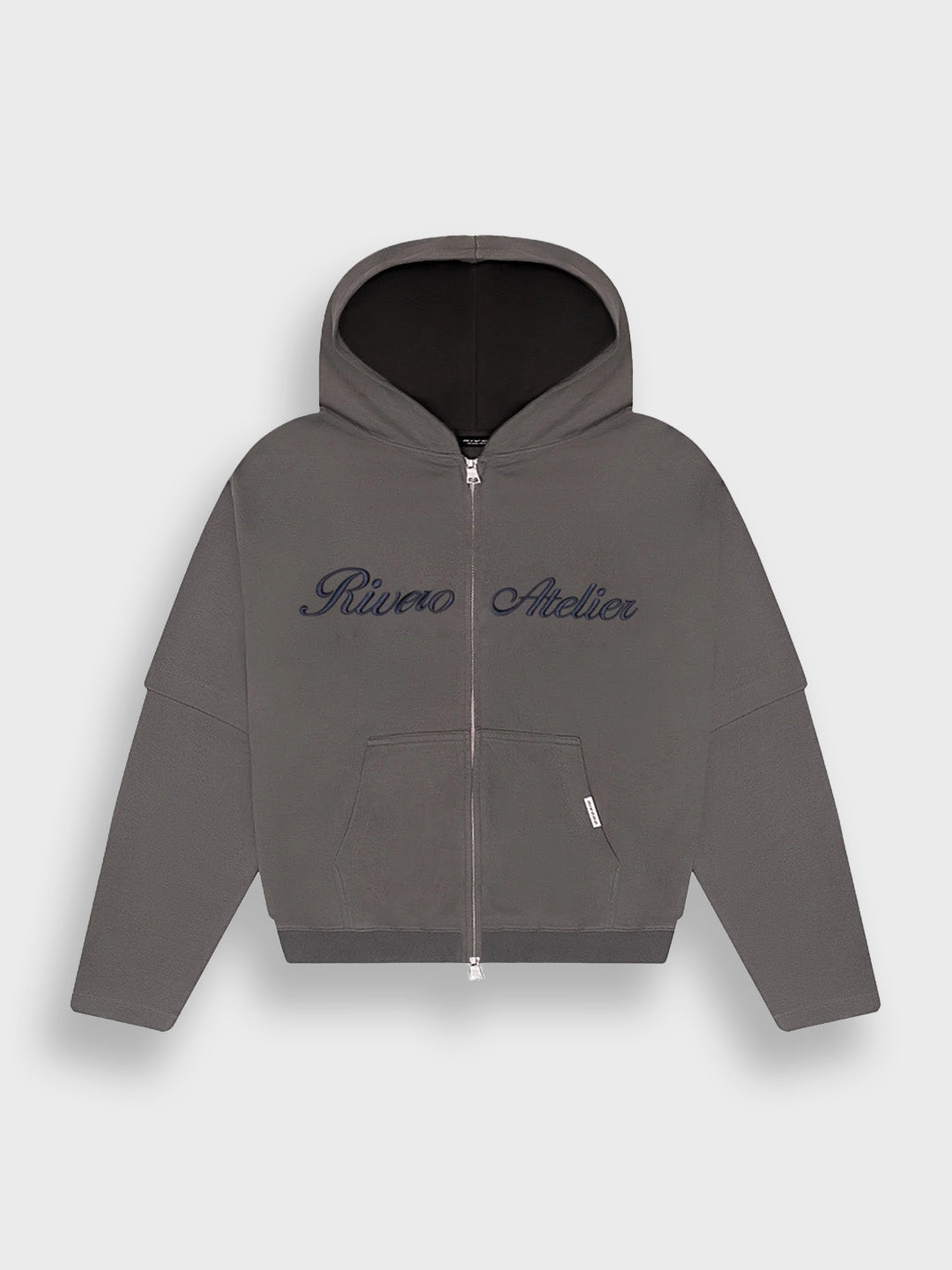 Rivero Atelier Double Layered Zip Hoodie – voorkant