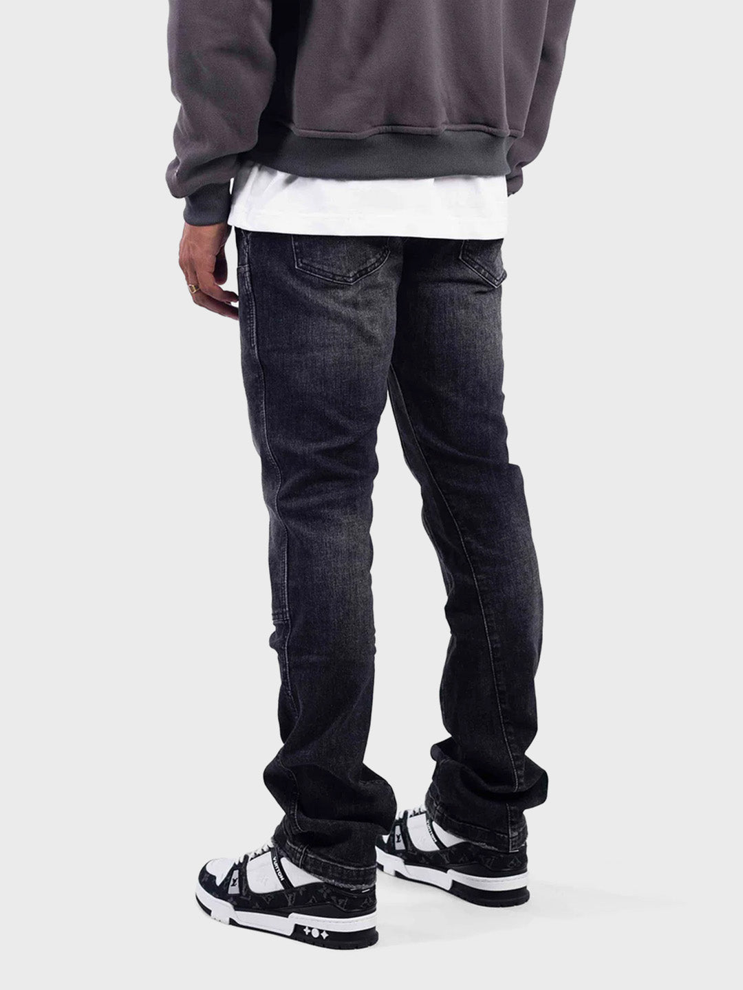 Rivero Carpenter Flared Jeans | Black