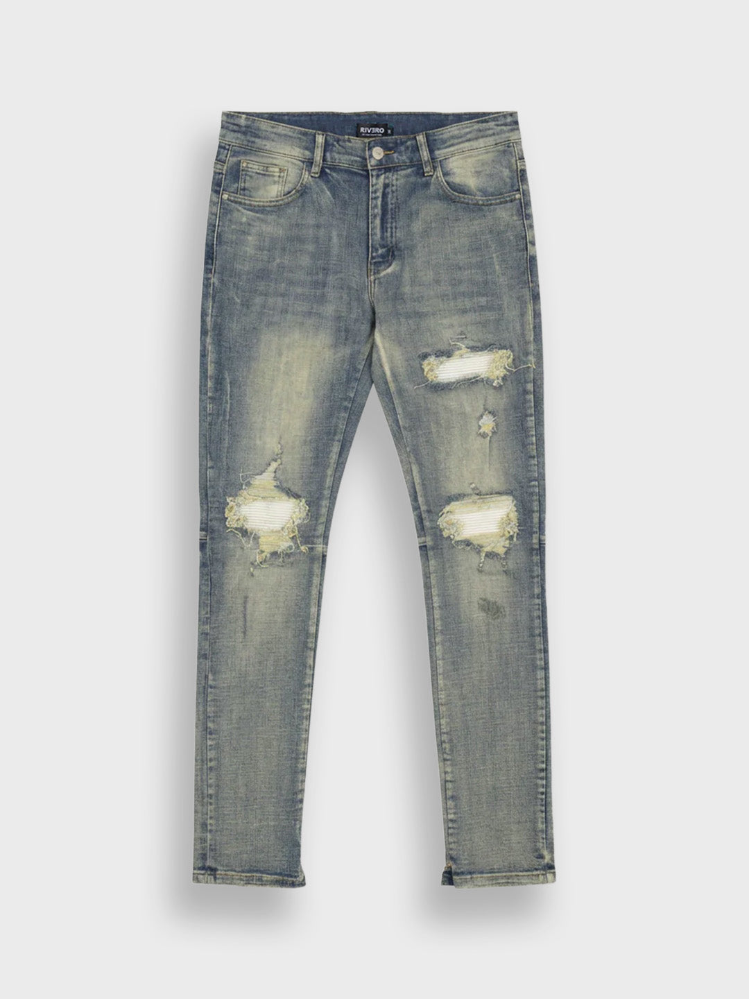 Rivero Ripped Archive Jeans Dark Blue - productafbeelding