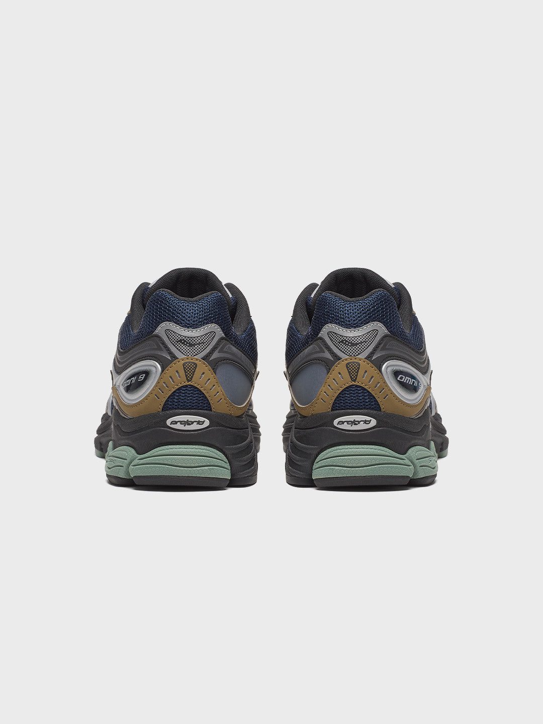 Saucony Progrid Omni 9 Sneakers Brown/Navy – achterkant