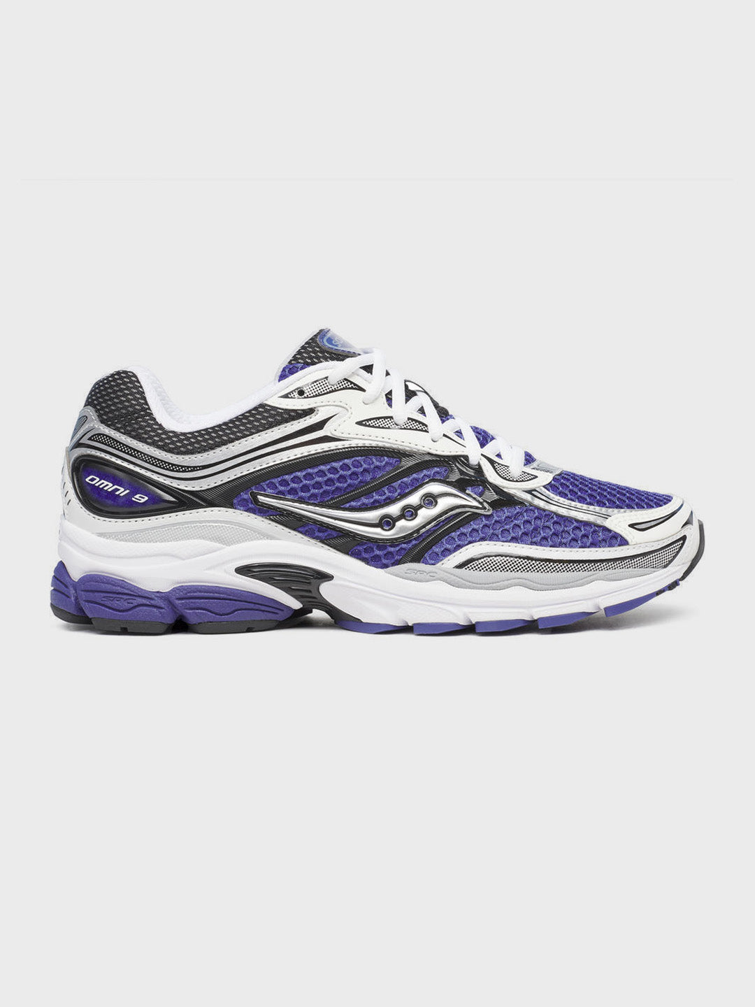 Saucony Progrid Omni 9 Skipper Blue sneaker zijaanzicht
