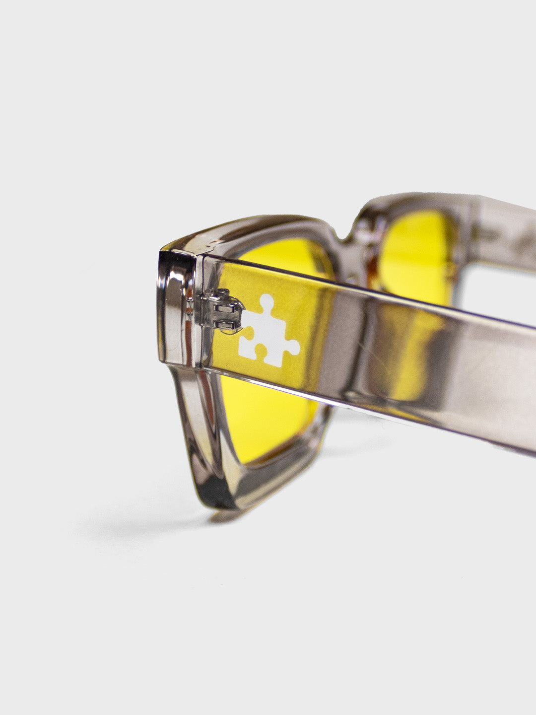 The Missing Piece Classic Shades - Grey Yellow - Shades by Ricks - close-up