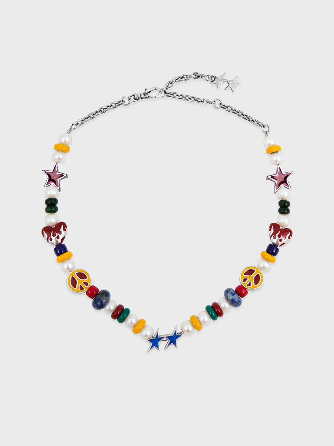 TwoJeys Yin Yang Flame Necklace Multi – volledige ketting packshot