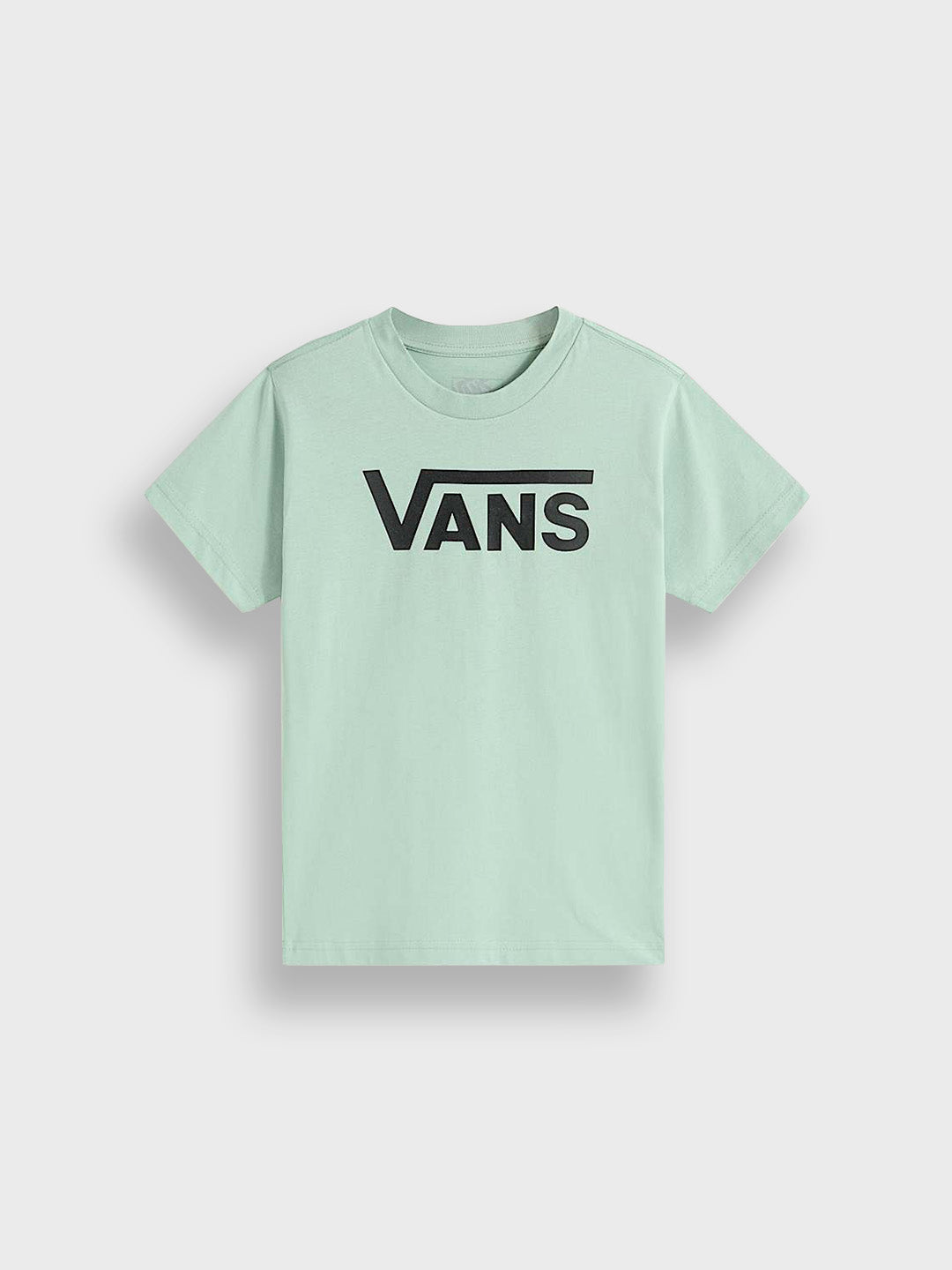 Lichtgroen Vans Classic T-Shirt Kids – vooraanzicht met borstlogo