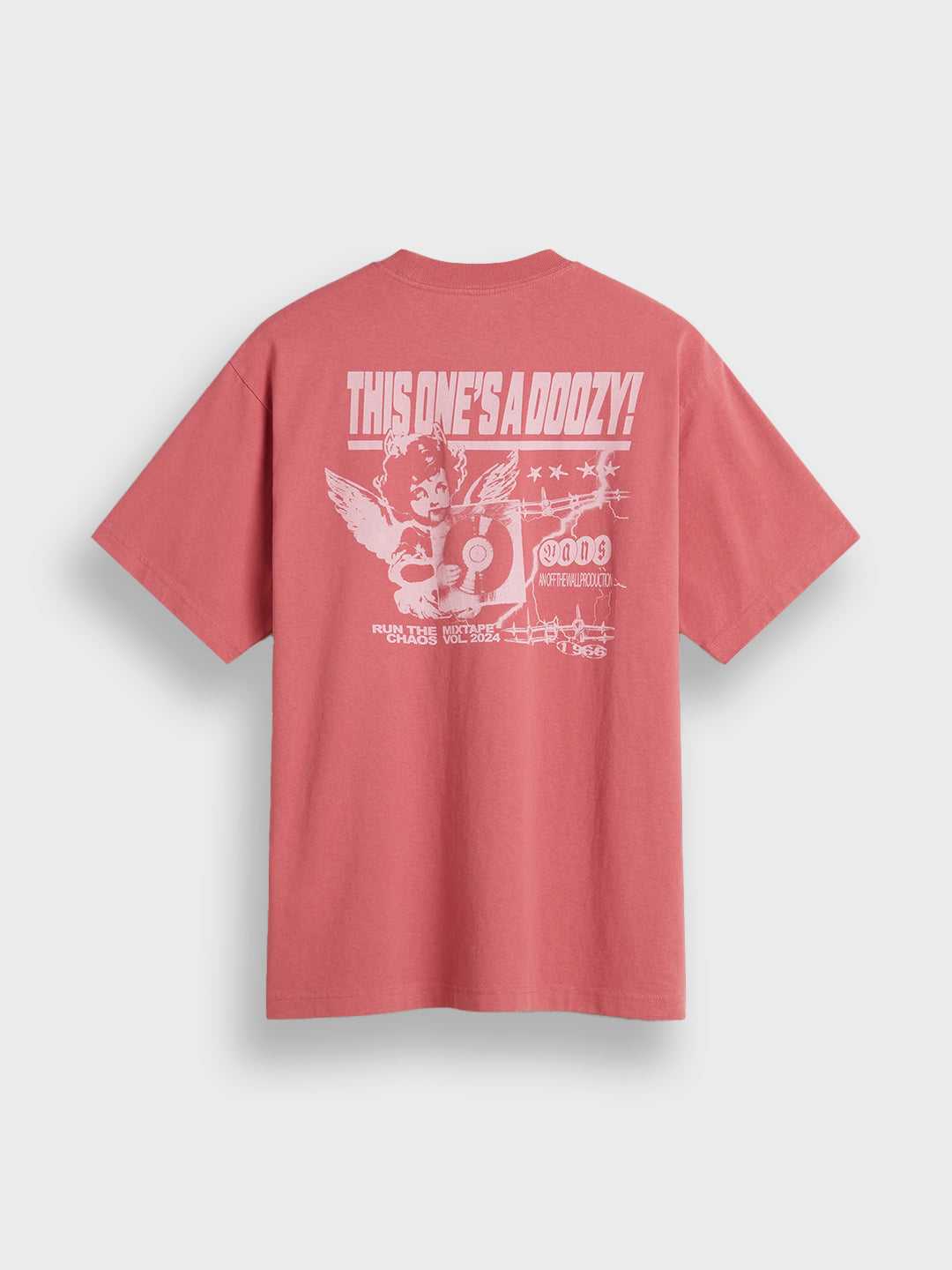 Backprint van het Vans Earthbound T-Shirt in Mauvewood kleur