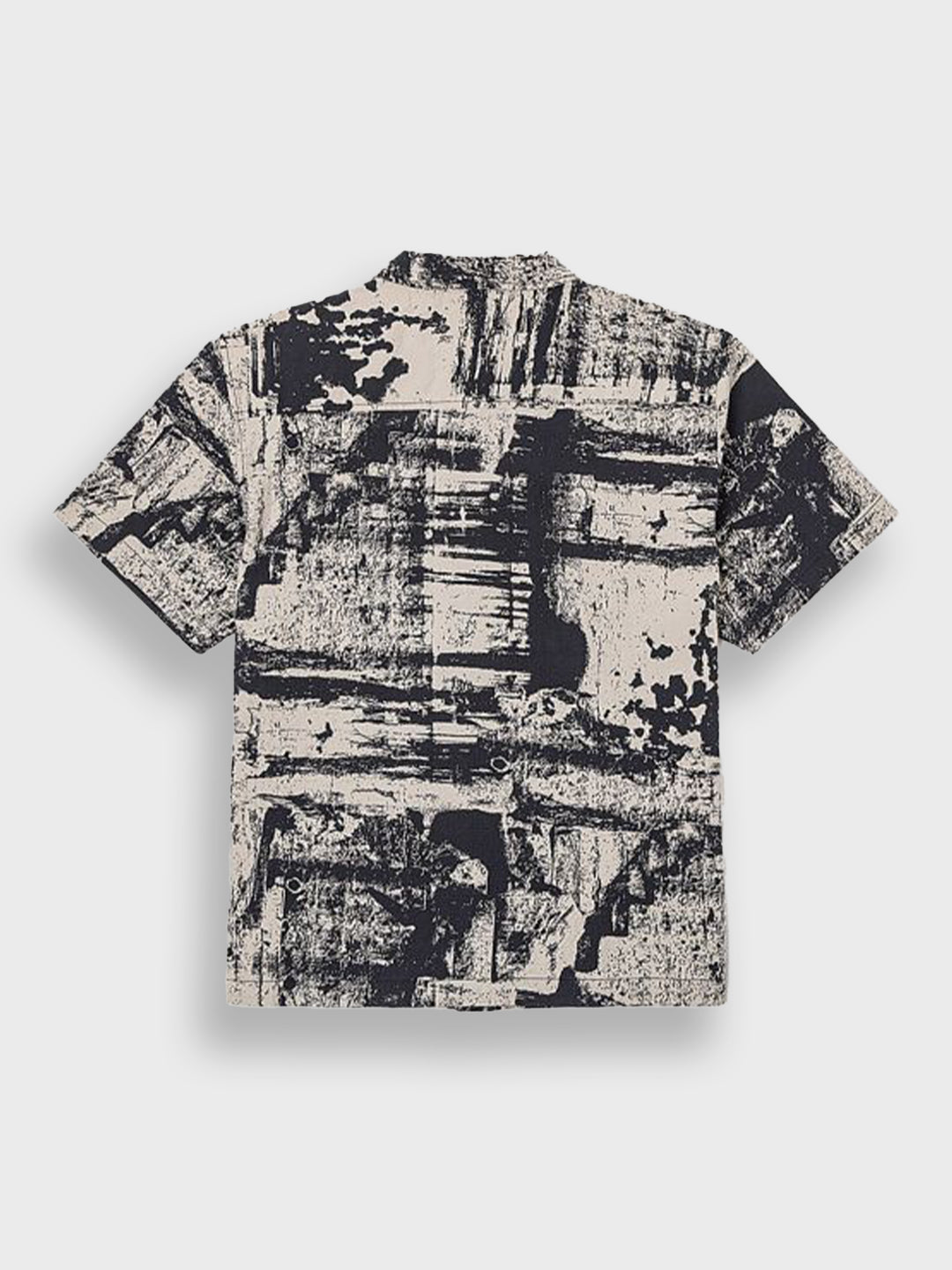 Achterzijde van Vans Fallon Woven Shirt in taupe met patroon