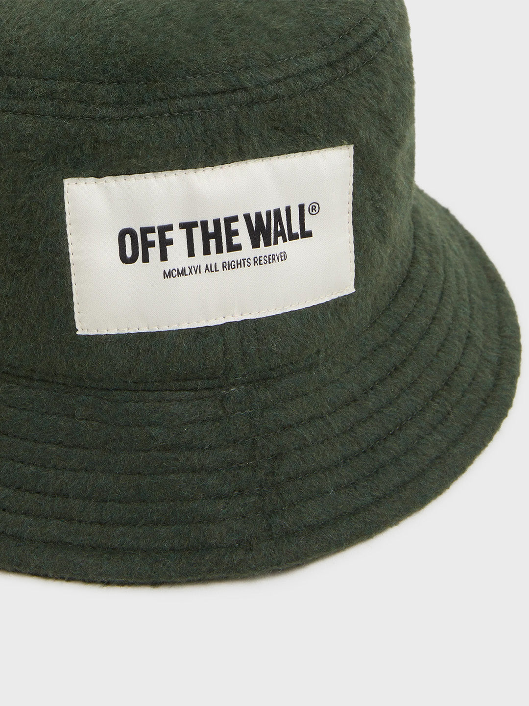 Close-up label Vans Hildy Bucket Hat groen
