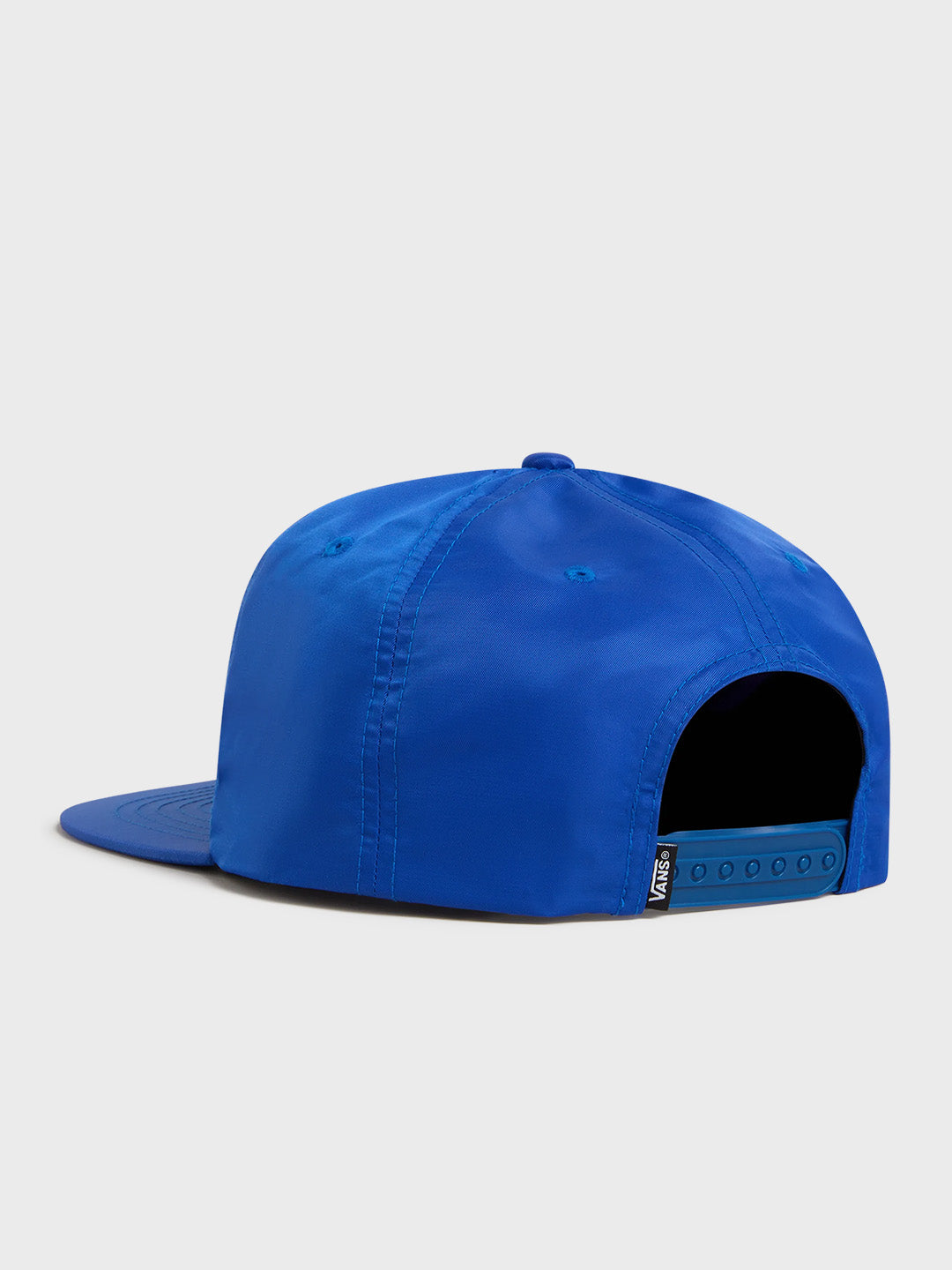 Snapback sluiting met Vans label op de blauwe House Of Vans Cap
