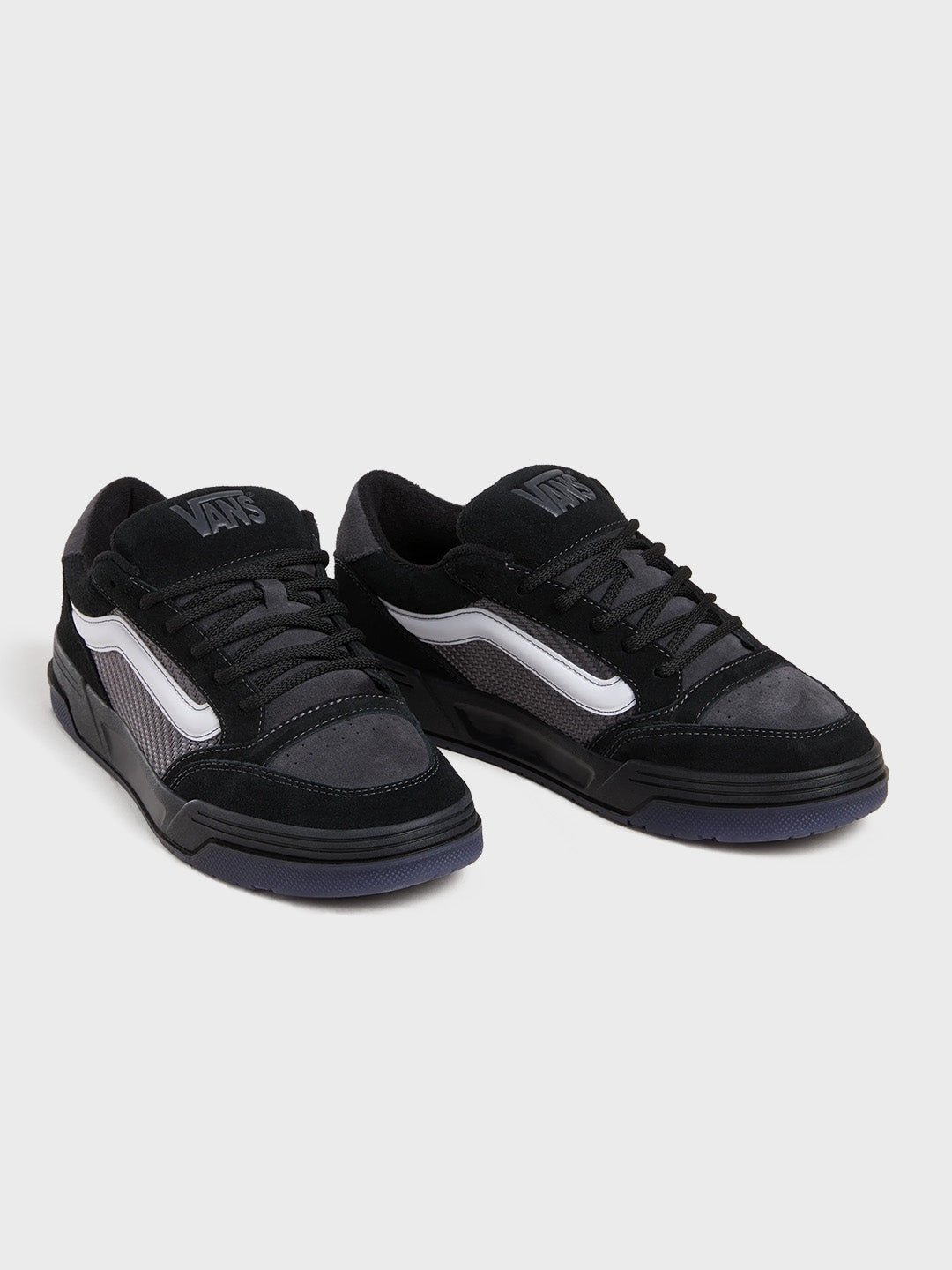 Vans Hylane Sneakers Black/Charcoal – schuin vooraanzicht