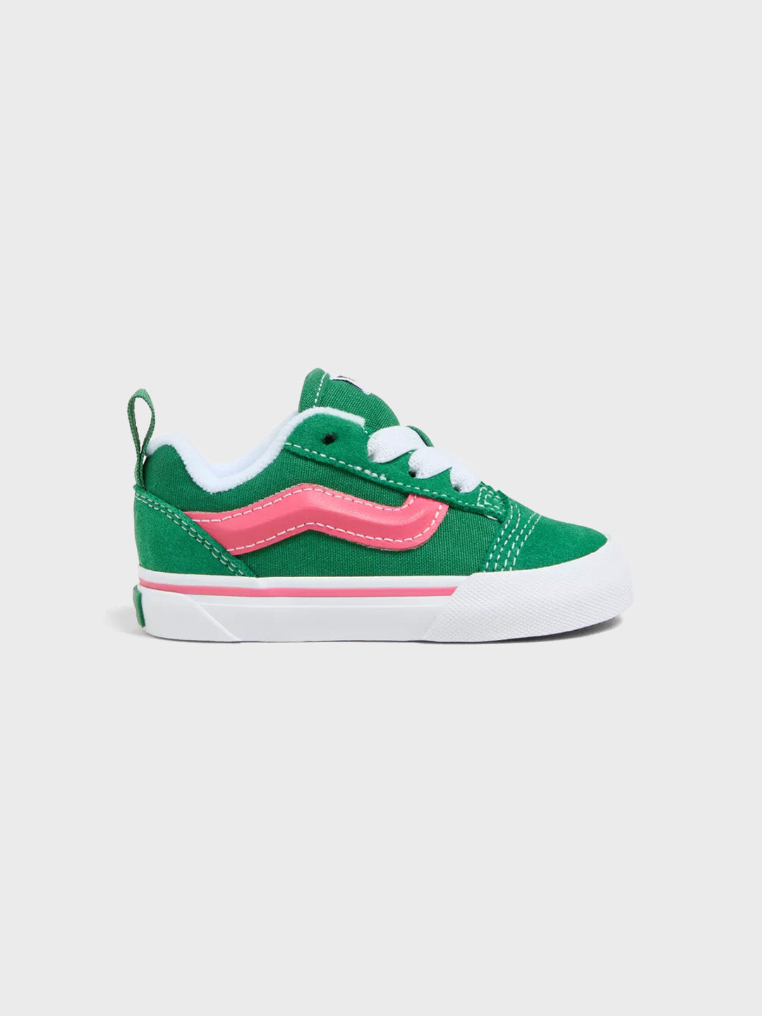 Vans Knu Skool Kids Shoes Green Pink Reloadstore