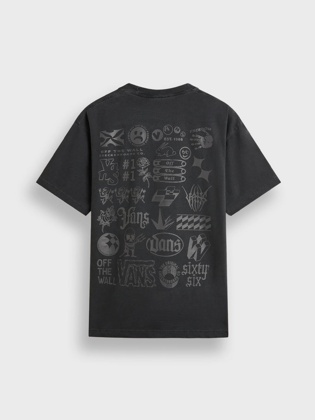 Vans Mixed Lot T-Shirt Washed Black - achterkant