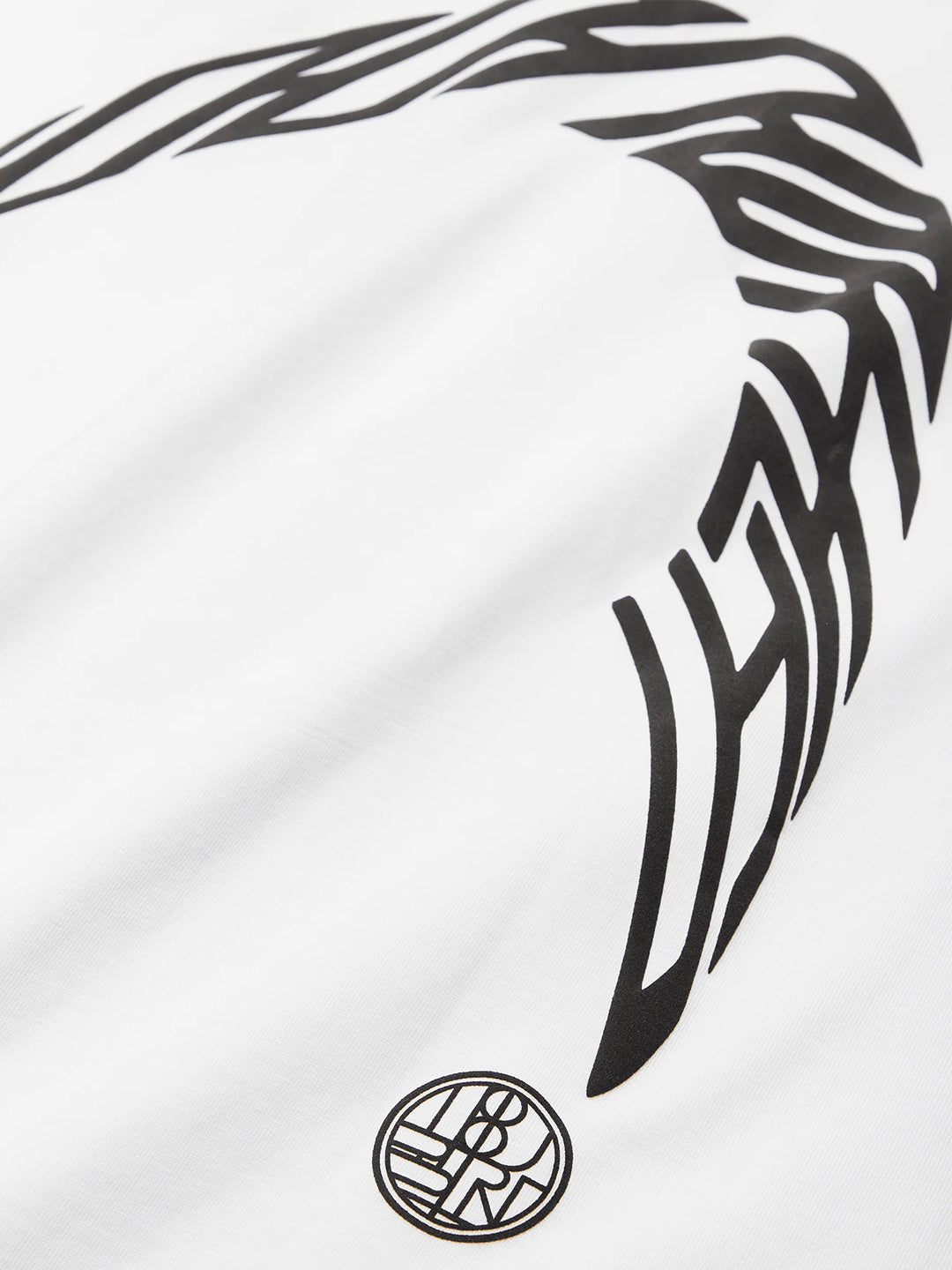 Woodbird WBBaine Warp T-Shirt White - close-up achterkant
