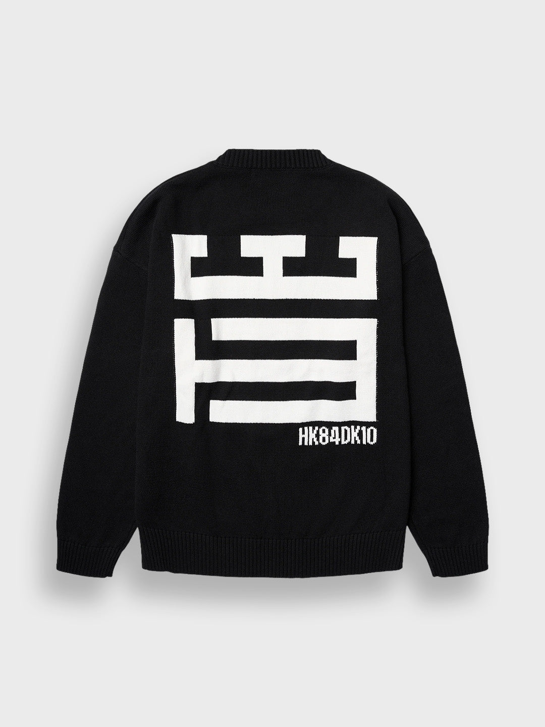 Woodbird WBKurt Knitted Sweater Black – packshot achter