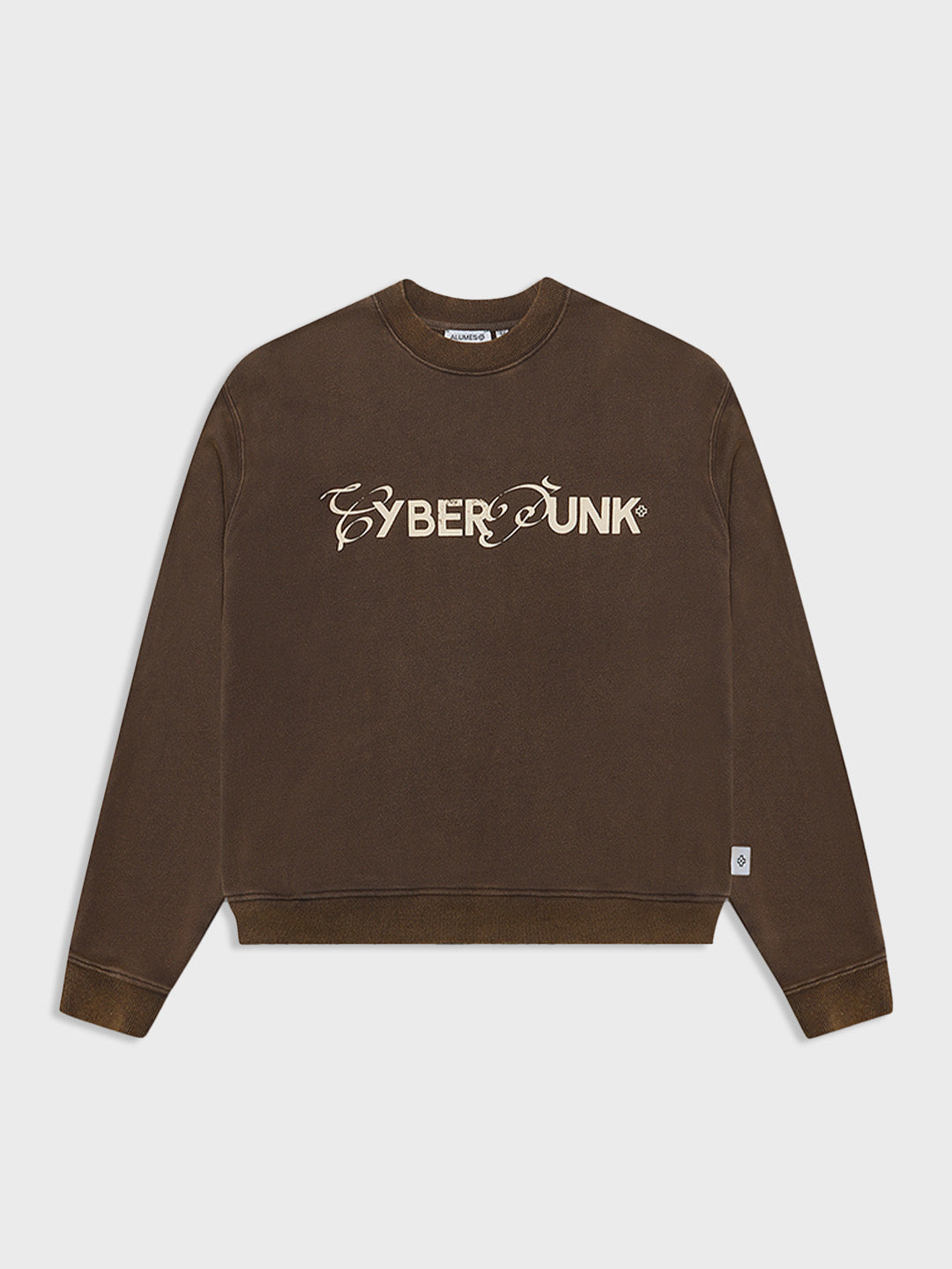 alumes boxy oversized fit crewneck sweater