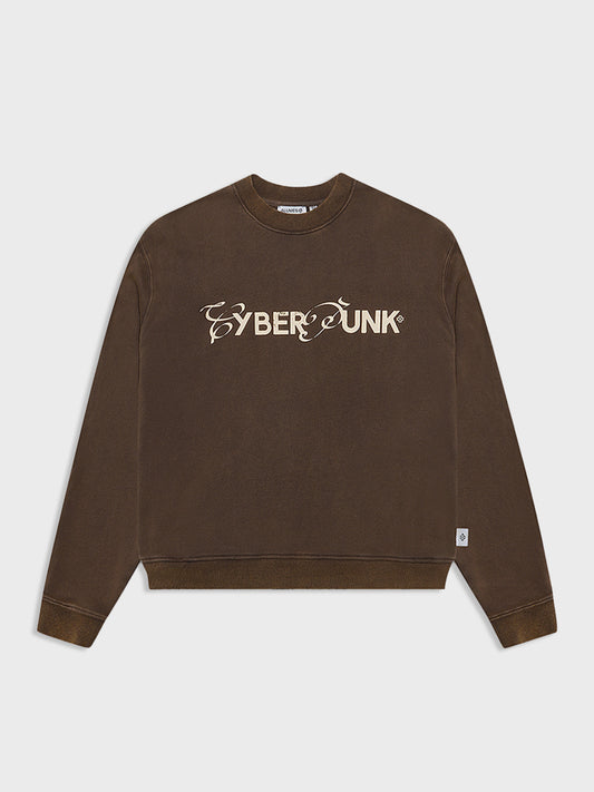 alumes boxy oversized fit crewneck sweater