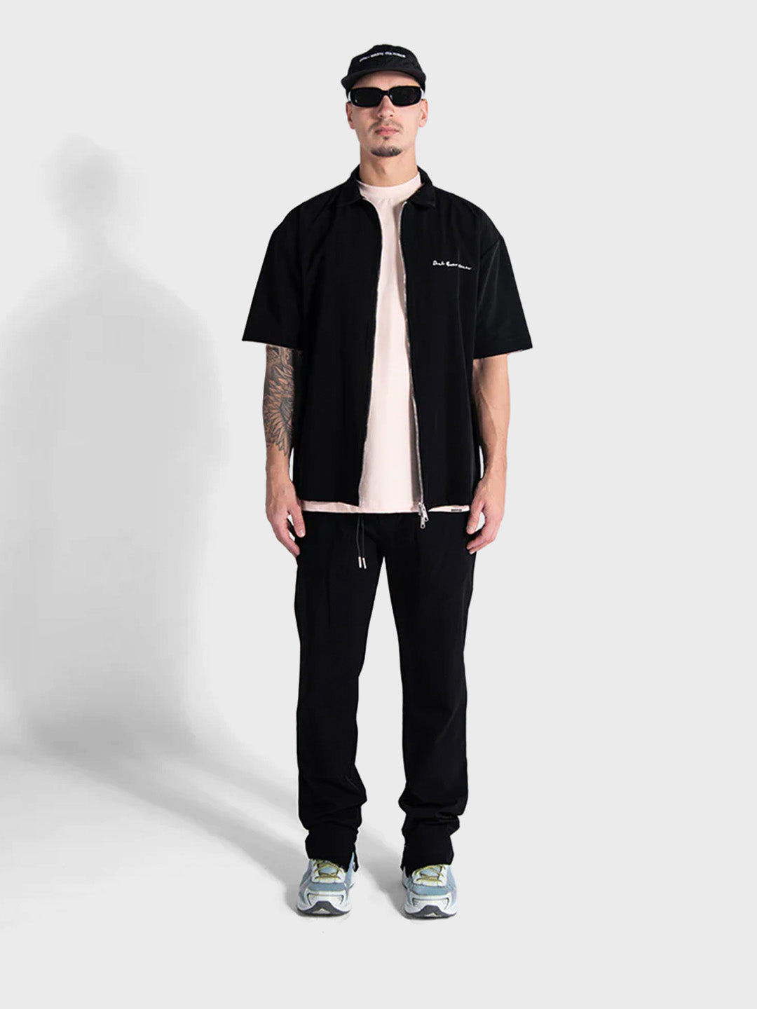 dont waste culture broek rits zwart