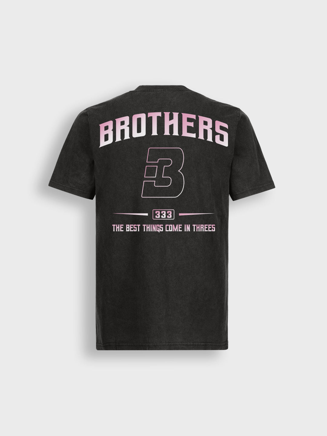 brothers t-shirt washed black