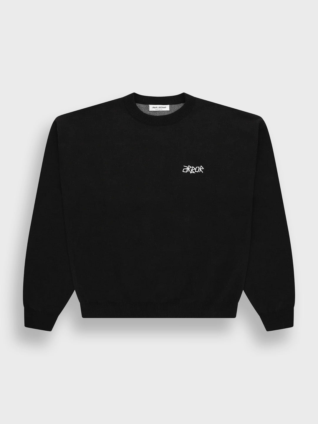 Arbor Antwerp Arbor Knitted Sweater Black - packshot voorkant
