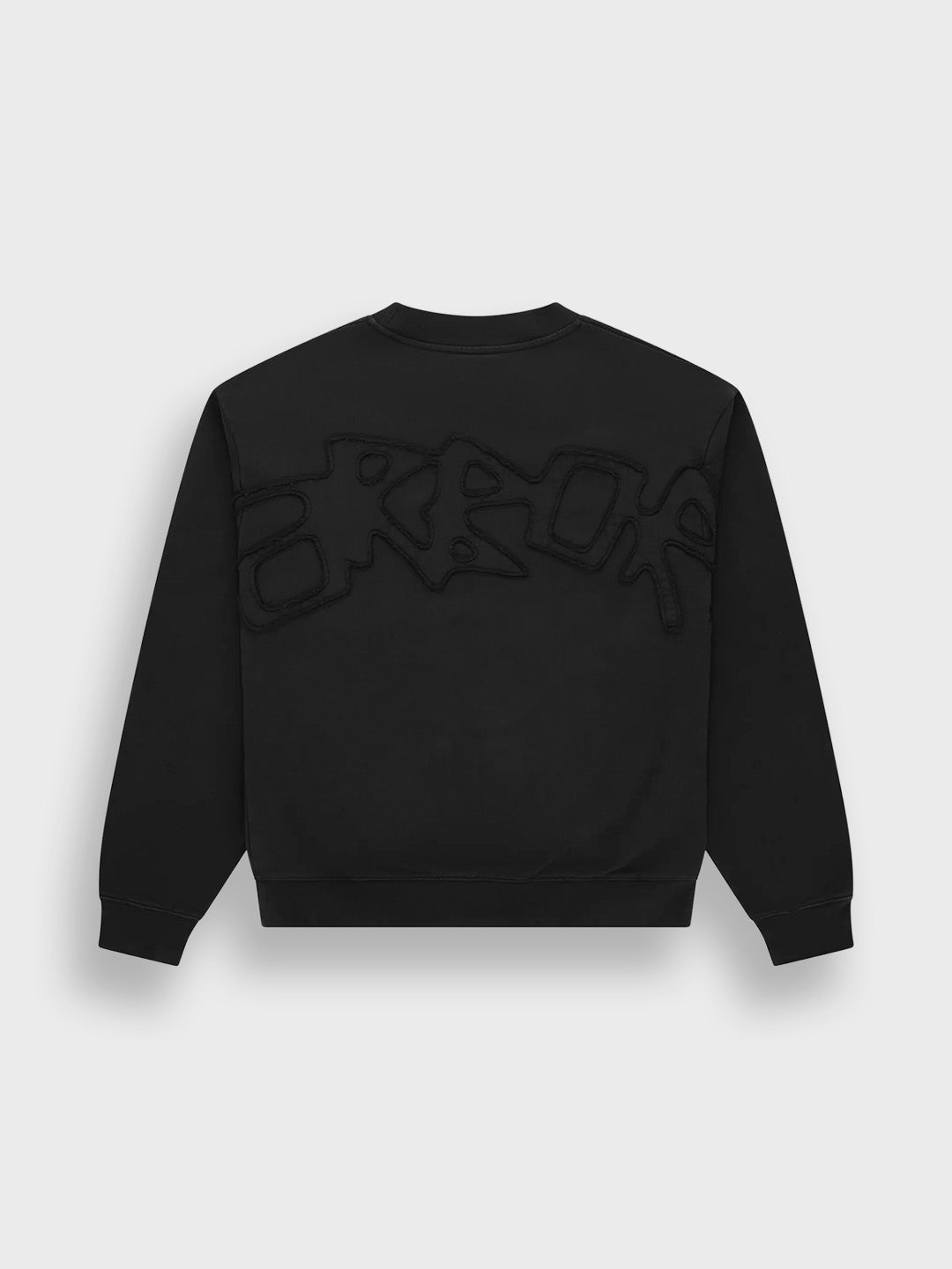Arbor Antwerp Big Application Crewneck Sweater Black - productfoto achterkant