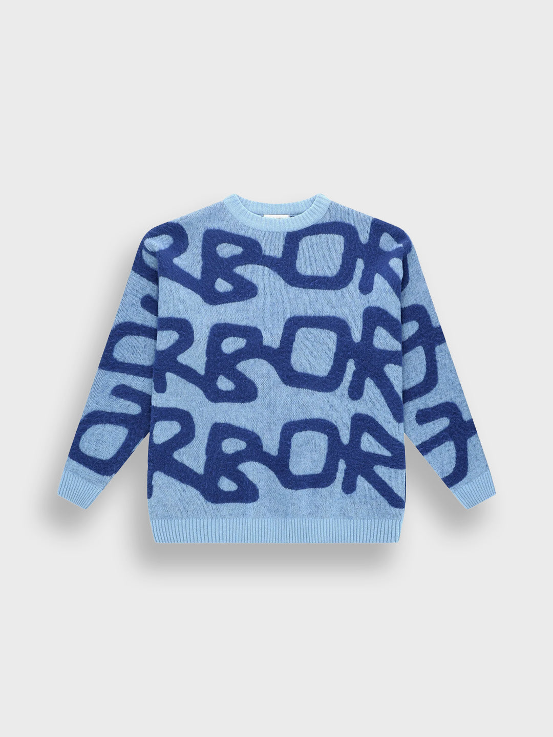 Arbor Antwerp Big Logo Knitted Sweater Blue - productfoto voorkant