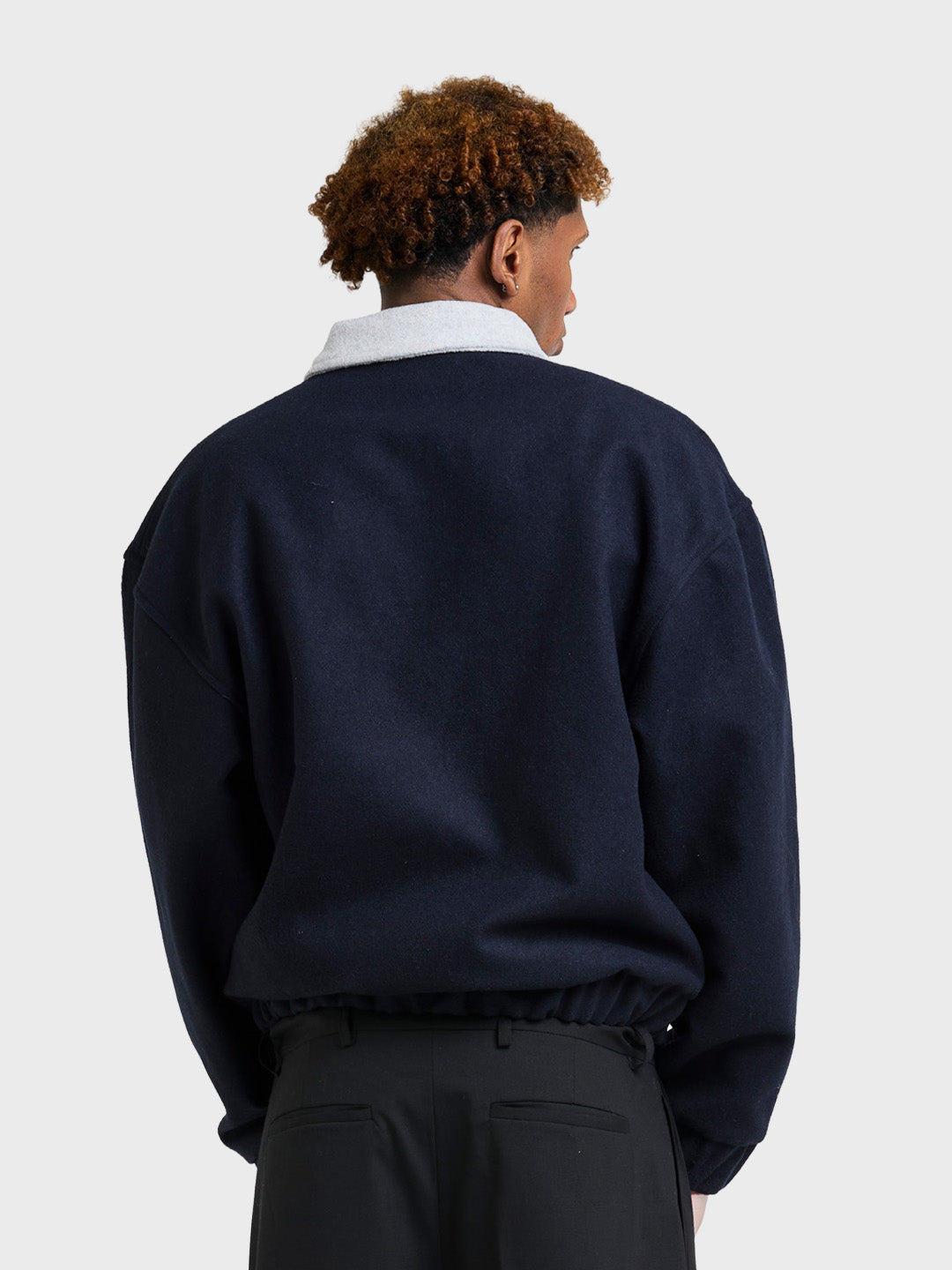 Arbor Antwerp Cropped Fitted Jacket Navy - achterkant