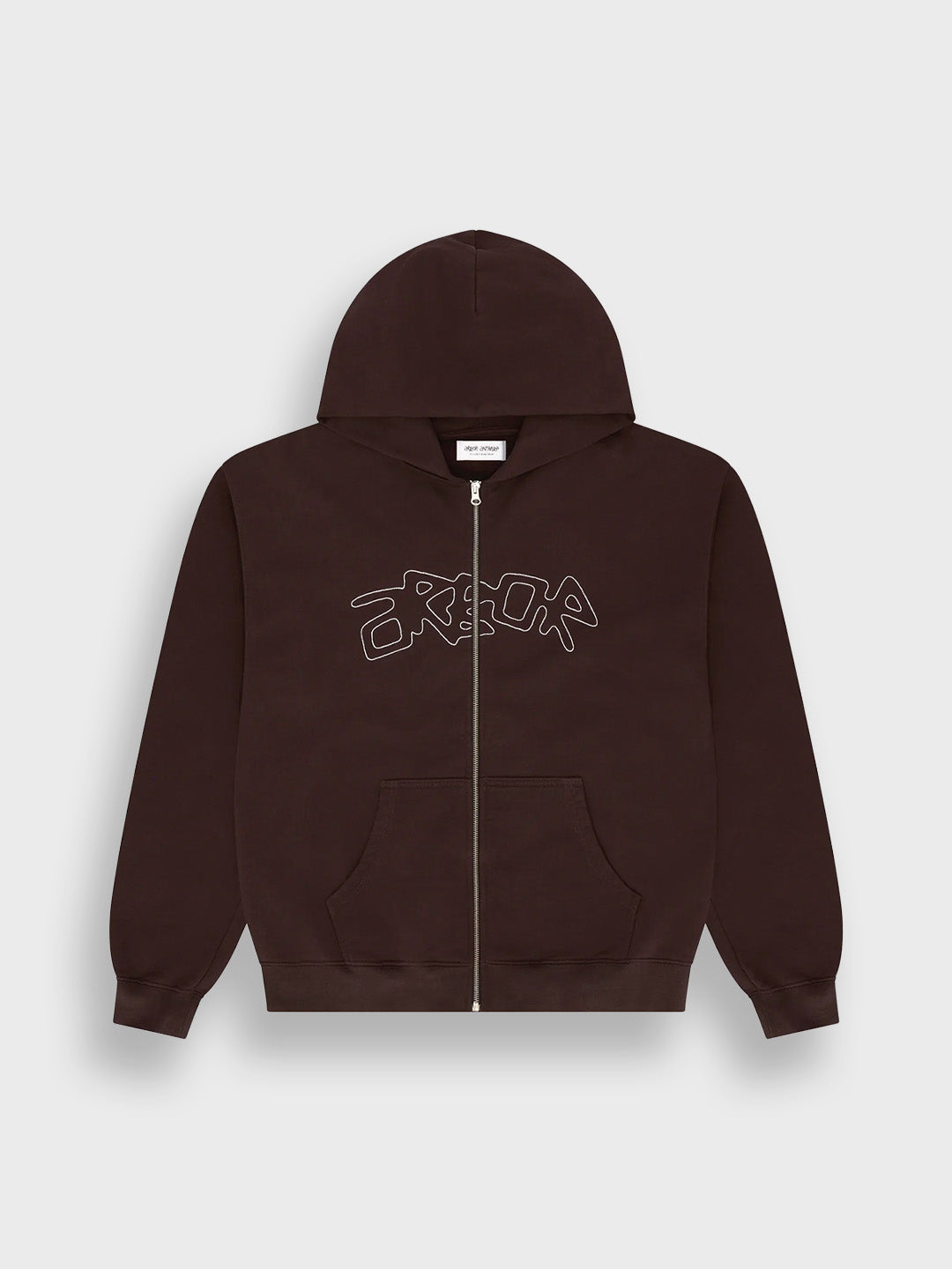 Arbor Antwerp Dotline Arbor Zip Hoodie Brown - productfoto