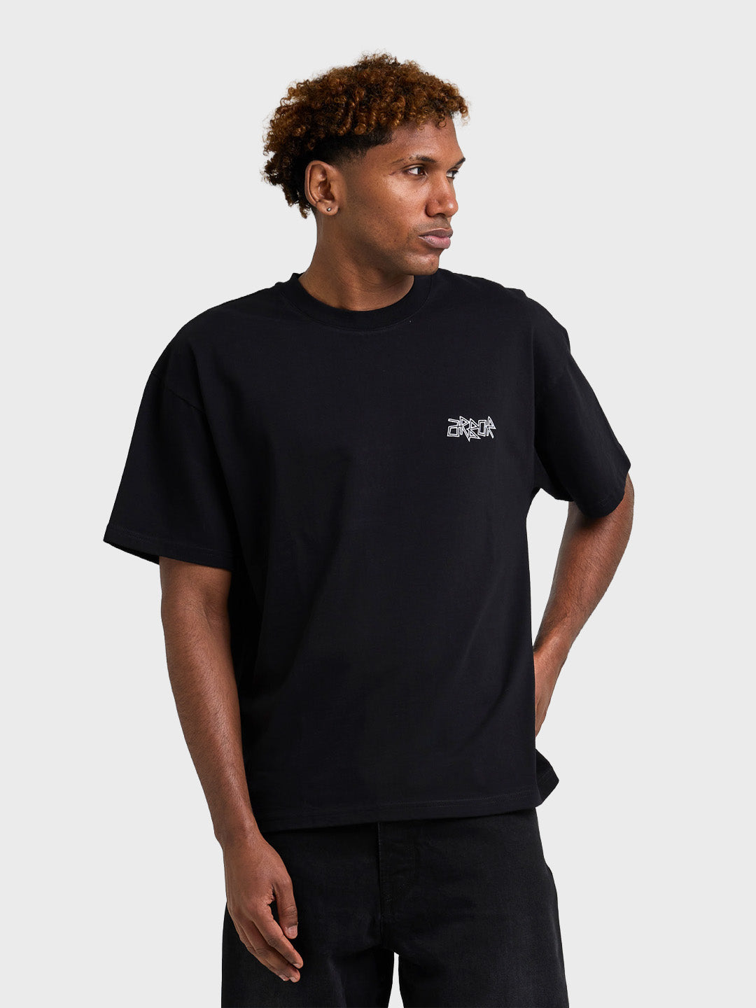 Arbor Antwerp Floral Bouquet T-Shirt Black - voorkant