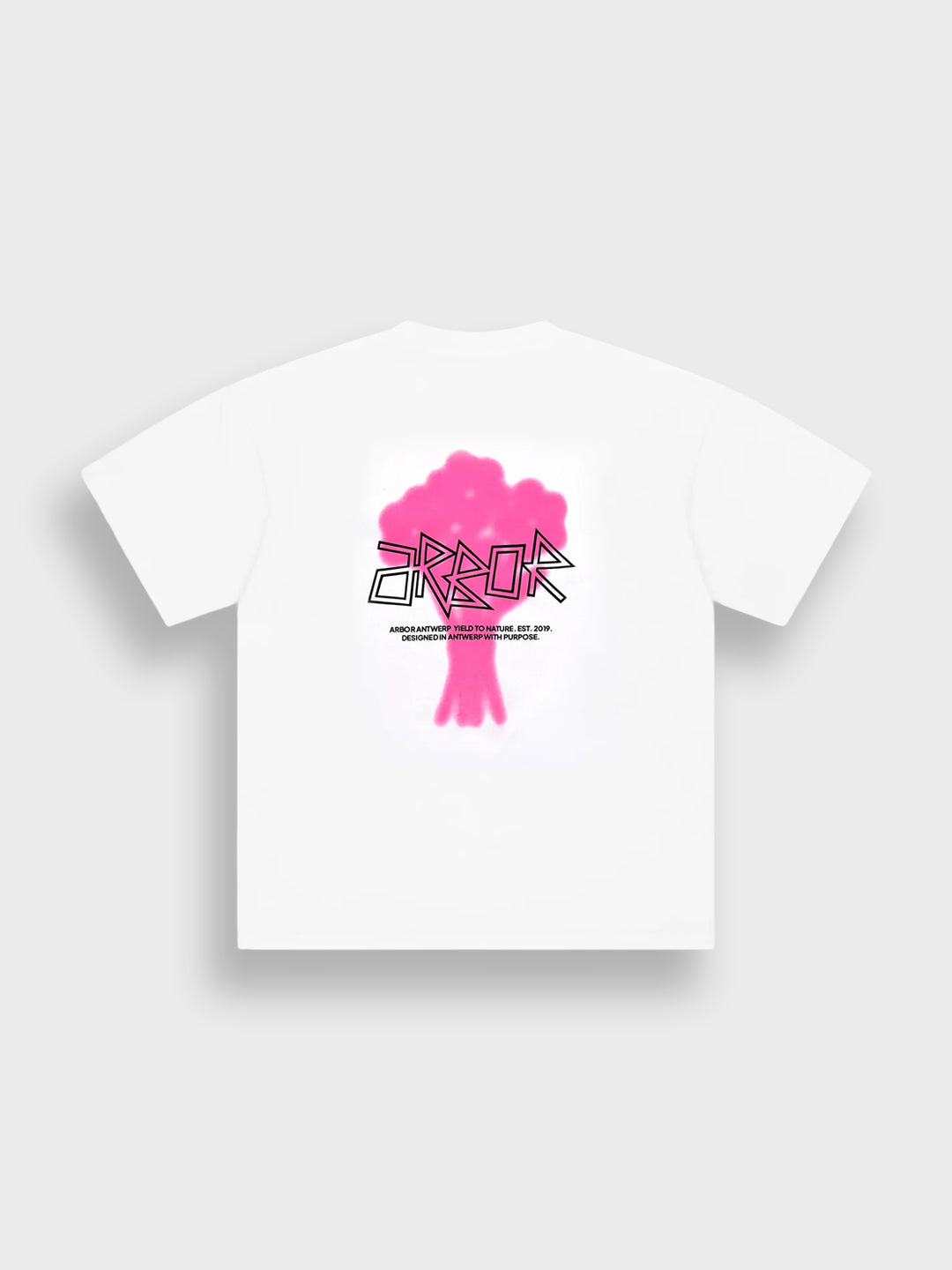 Arbor Antwerp Floral Bouquet T-Shirt White - productfoto achterkant
