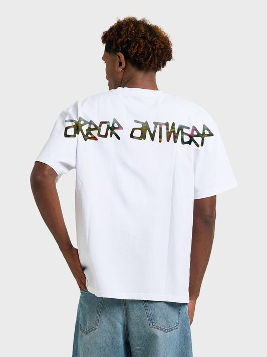 Arbor Antwerp Flower Motion T-Shirt White - achterkant