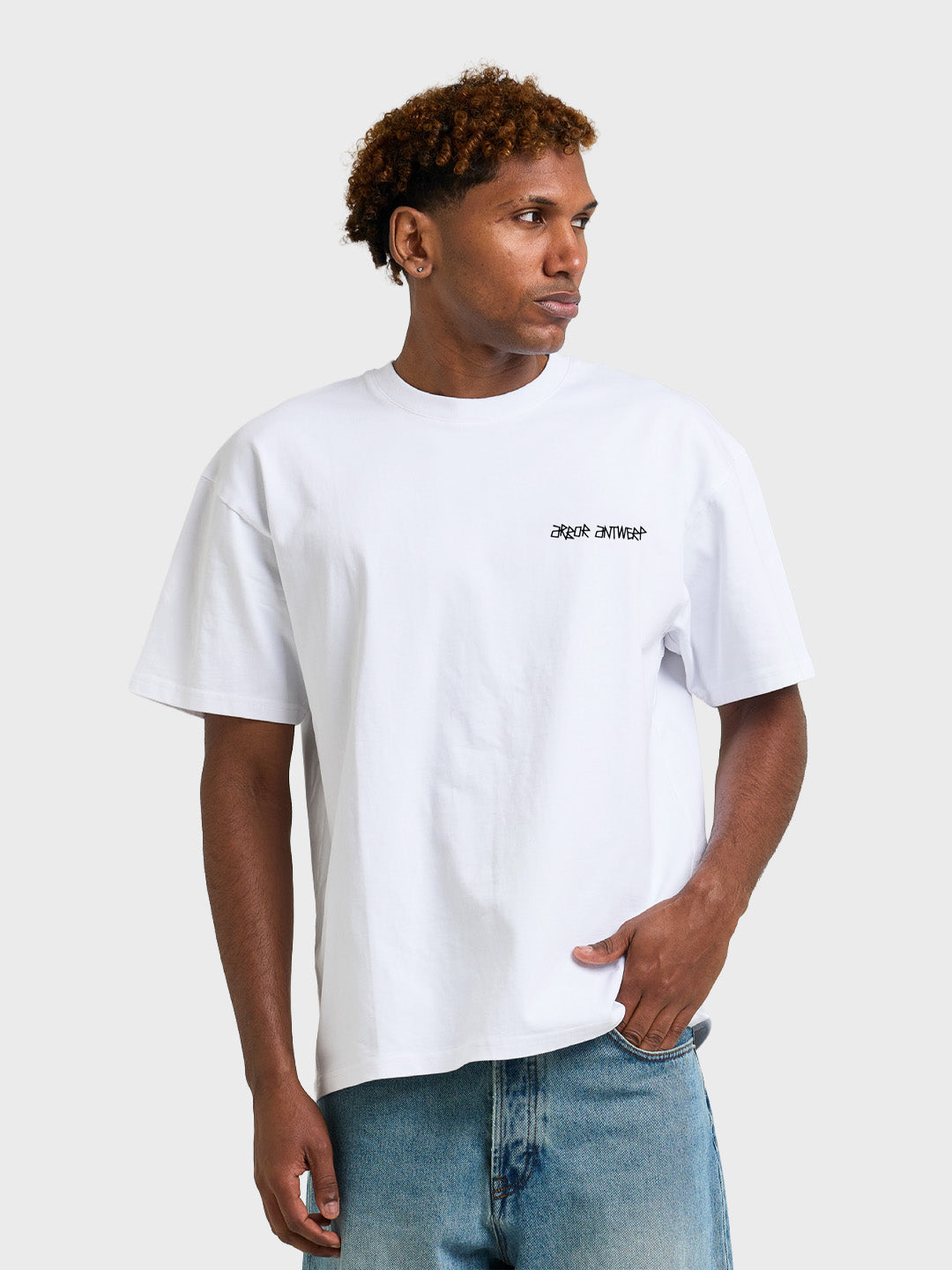 Arbor Antwerp Flower Motion T-Shirt White - voorkant