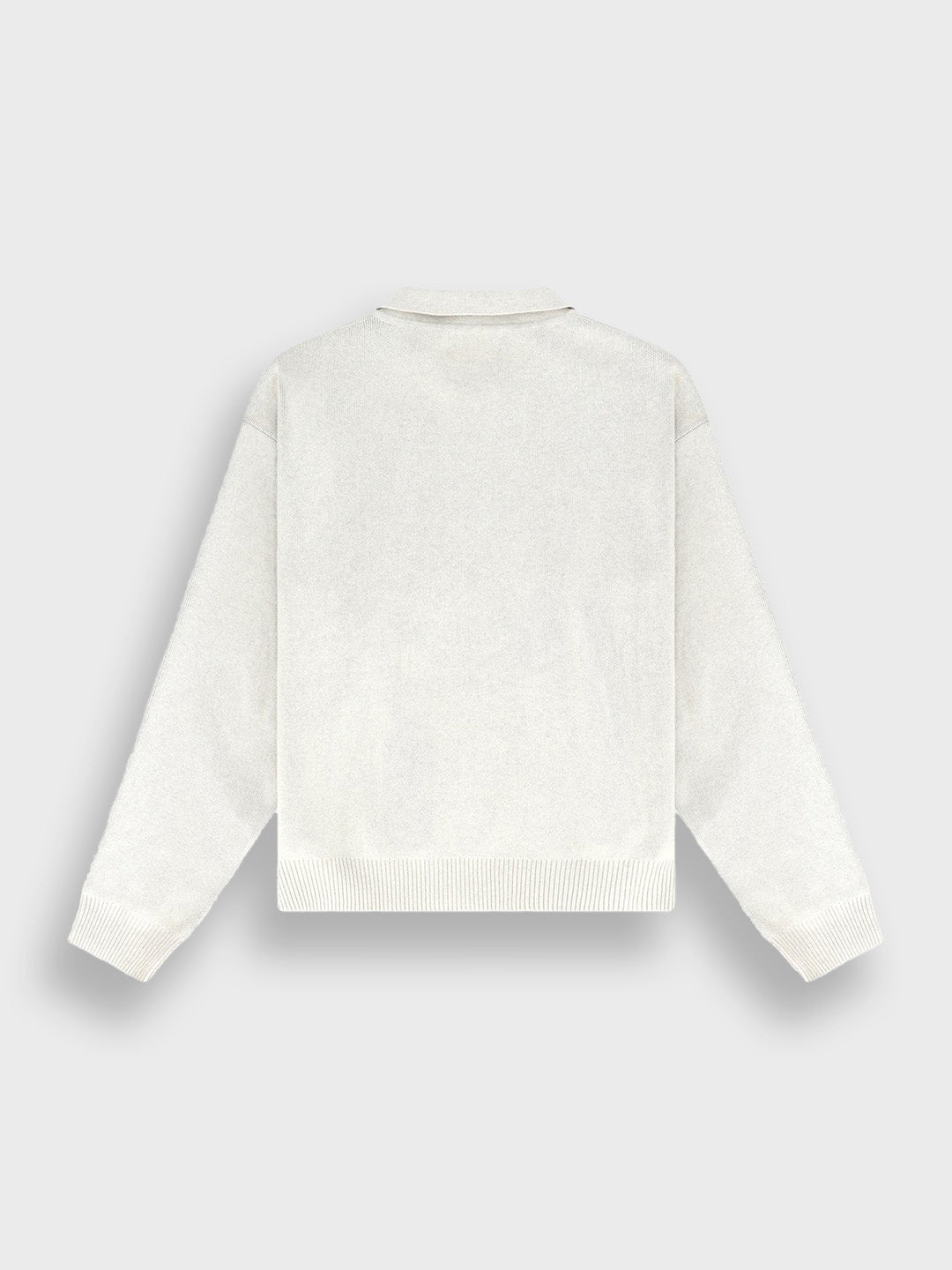 Arbor Antwerp Knitted Zip Polo Beige – product achterkant