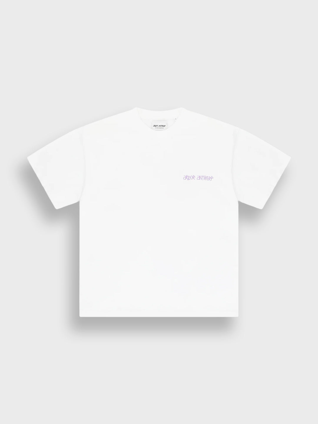 Arbor Antwerp Two-Tone Flower T-Shirt White - productfoto voorkant