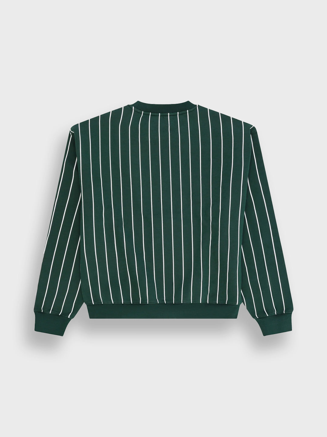 Arbor Antwerp Vertical Lines Crewneck Sweater Green - productfoto achterkant