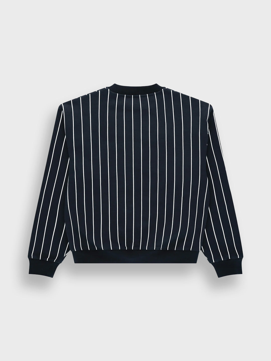 Arbor Antwerp Vertical Lines Crewneck Sweater Navy - productfoto achterkant