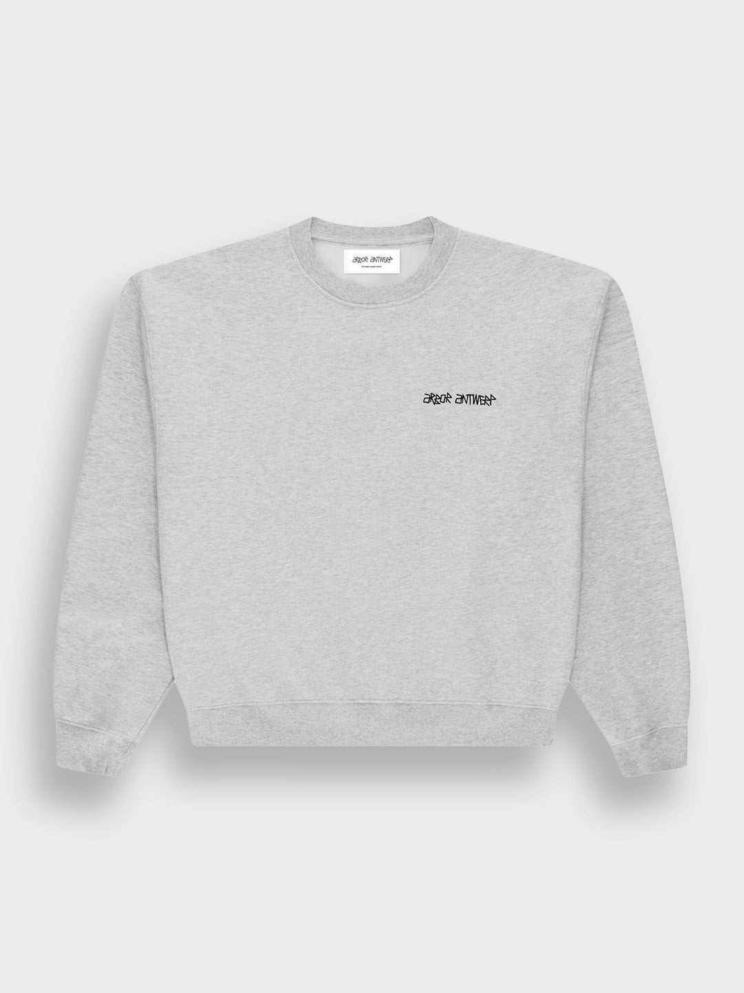 Arbor Antwerp Violet Crewneck Sweater grey – product voorkant