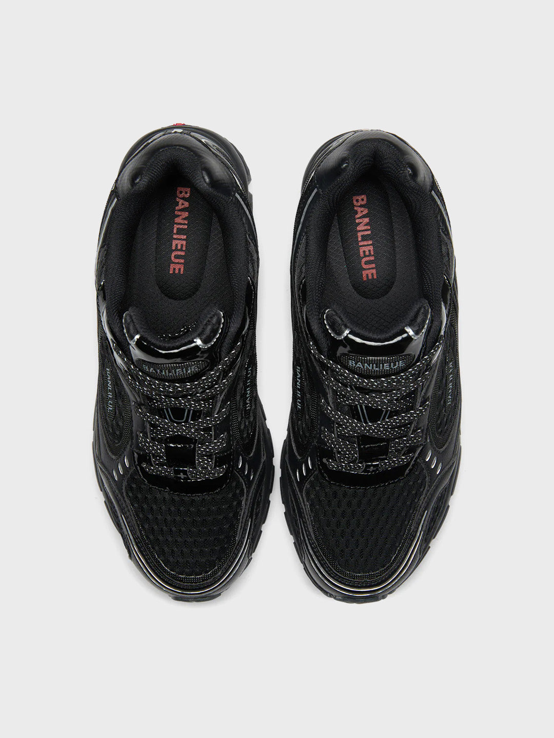 Banlieue Patent Sneakers Black – bovenaanzicht