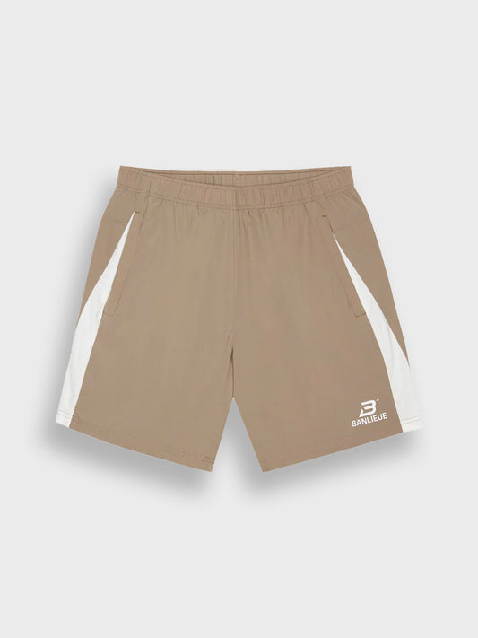 Banlieue Performance Shorts Taupe - voorkant