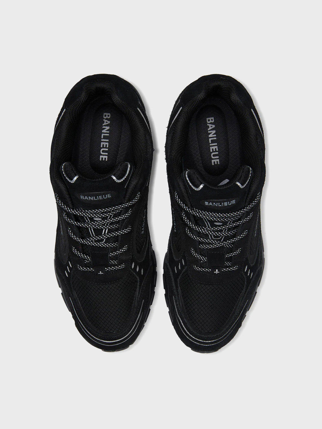 Banlieue Winter Edition Sneakers Black – bovenaanzicht