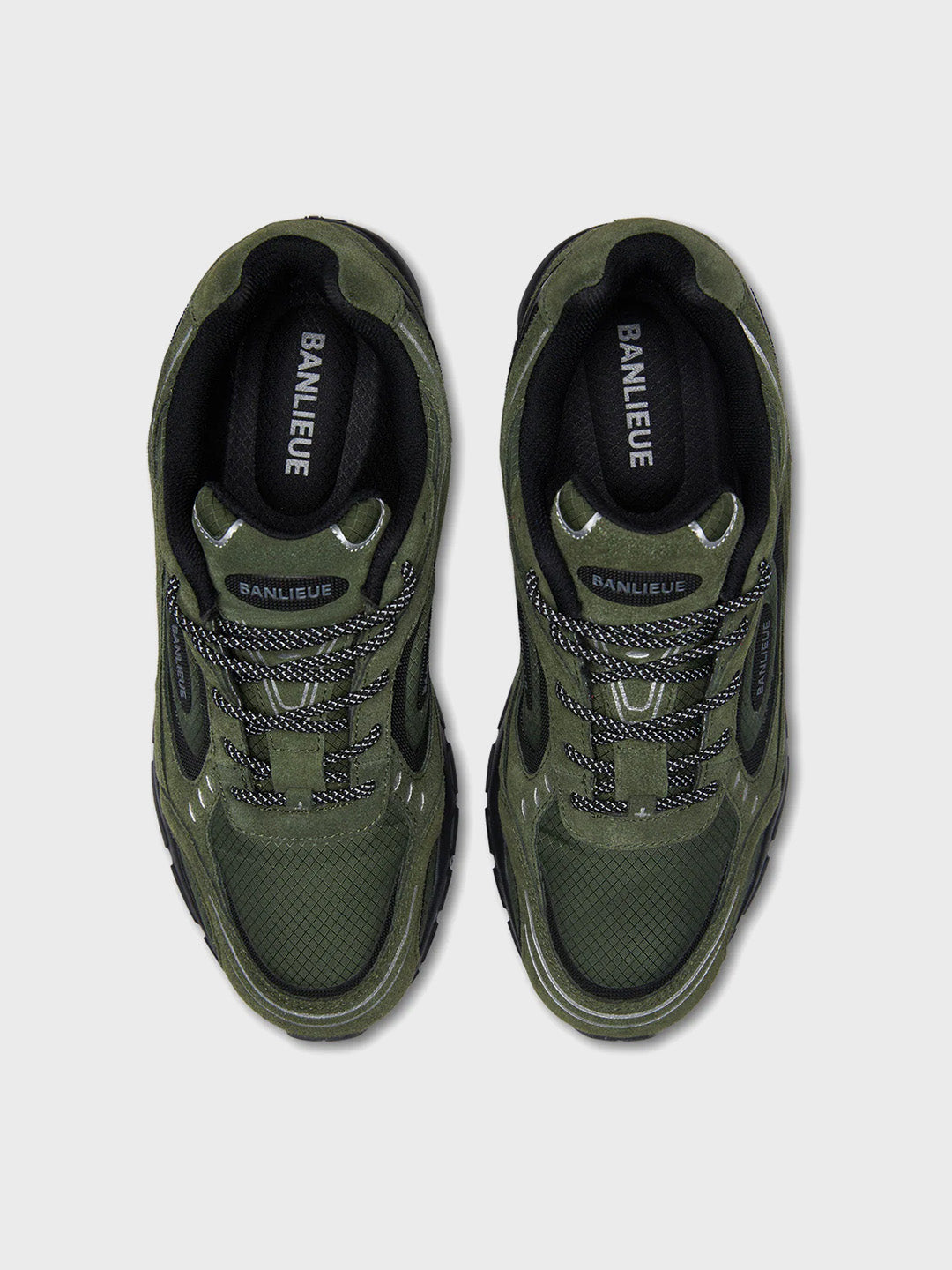 Banlieue Winter Edition Sneakers Olive Green – bovenaanzicht