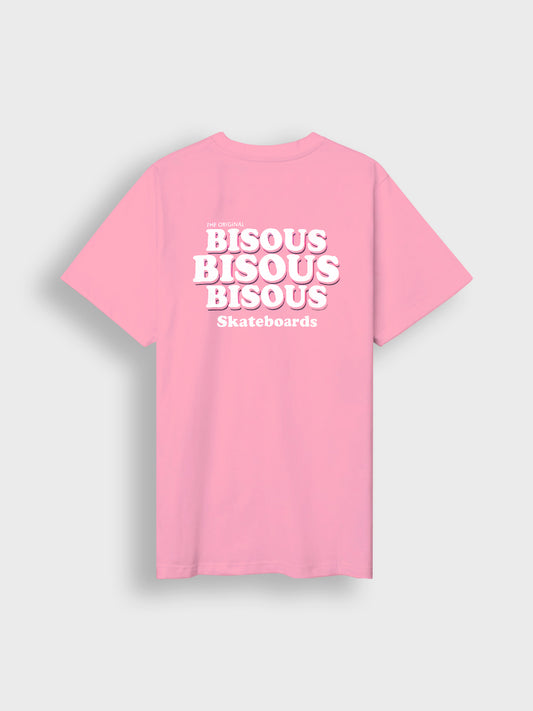 bisous t-shirt roze